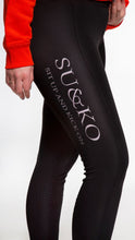 Load image into Gallery viewer, SU&amp;KO Full Seat Riding Leggings - Black
