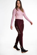 Load image into Gallery viewer, SU&amp;KO Full Seat Riding Leggings - Burgundy
