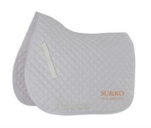 Load image into Gallery viewer, SU&amp;KO Performance saddle Pad White
