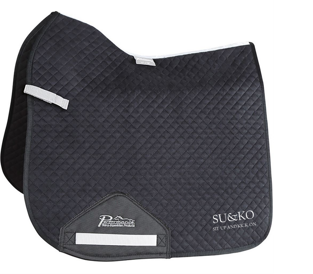 SU&KO Dressage saddle Pad Black