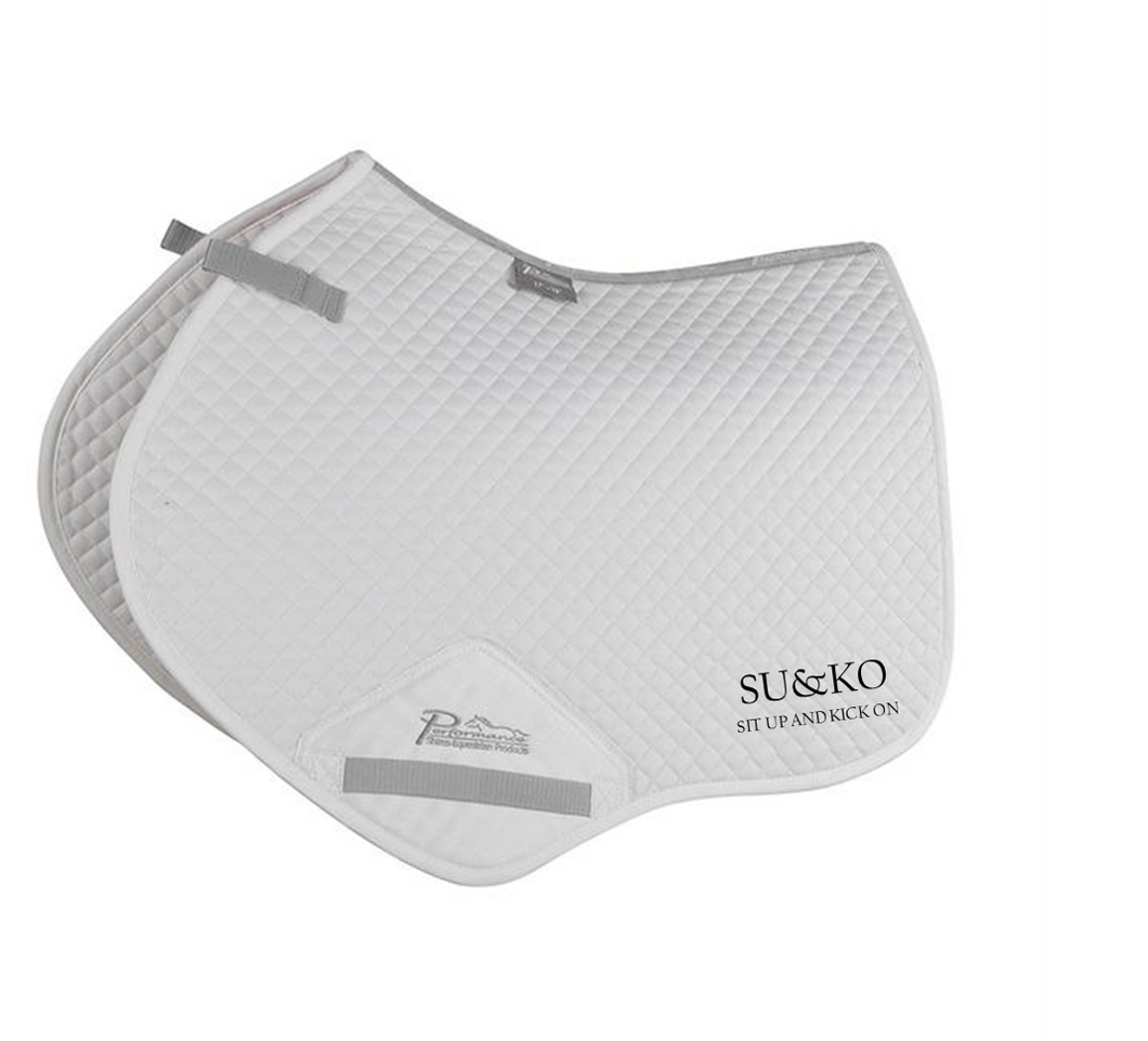 SU&KO Close Contact saddle Pad White