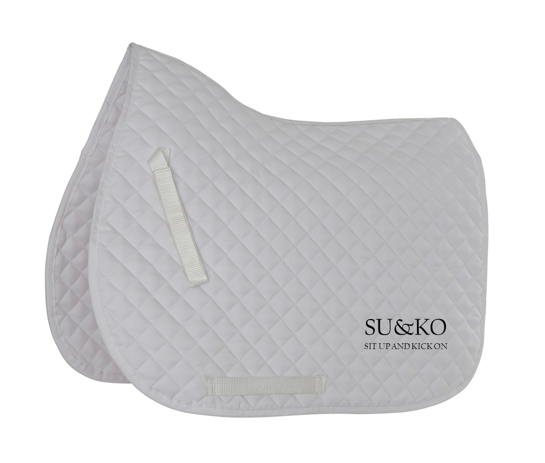 SU&KO Performance saddle Pad White