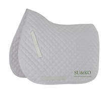 Load image into Gallery viewer, SU&amp;KO Performance saddle Pad White
